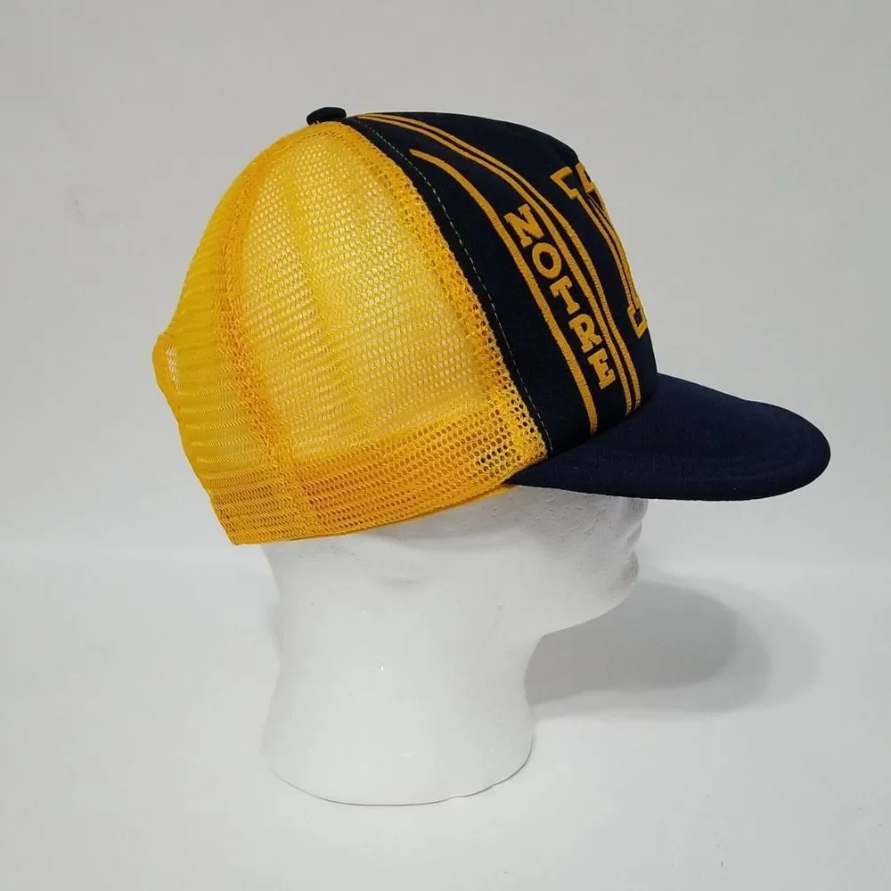 Notre‎ Dame Mesh Snapback Trucker Hat Cap Men's  Vintage New RARE